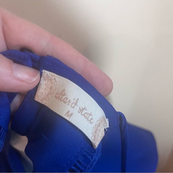 Altar’d State Royal Blue Spaghetti Strap Tank Top Sz Medium NWT - Picture 6 of 8